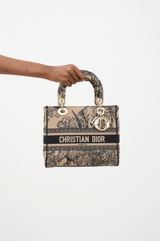 Dior Toile De Jouy Small Book Tote Bag