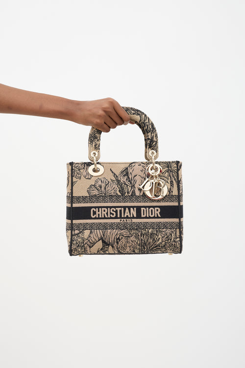 Dior Toile De Jouy Small Book Tote Bag
