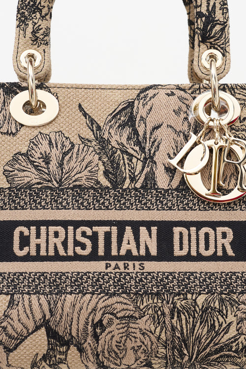 Dior Toile De Jouy Small Book Tote Bag