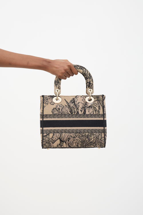 Dior Toile De Jouy Small Book Tote Bag