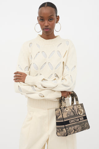 Dior Toile De Jouy Small Book Tote Bag