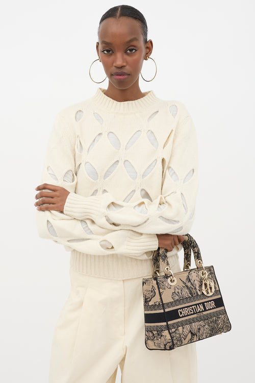 Dior Toile De Jouy Small Book Tote Bag