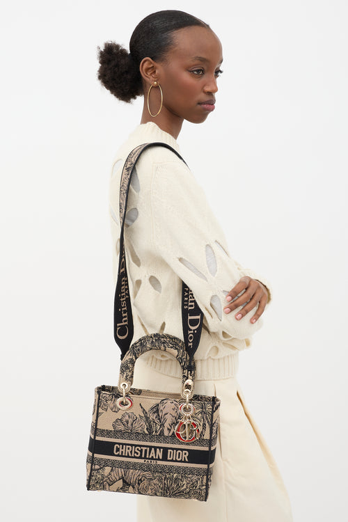 Dior Toile De Jouy Small Book Tote Bag