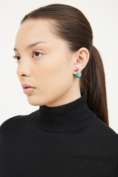 Dior Turquoise Mise en Tribales Earrings