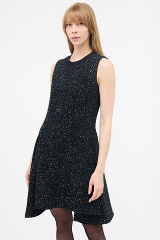 Dior 2010 Tweed High Low Dress