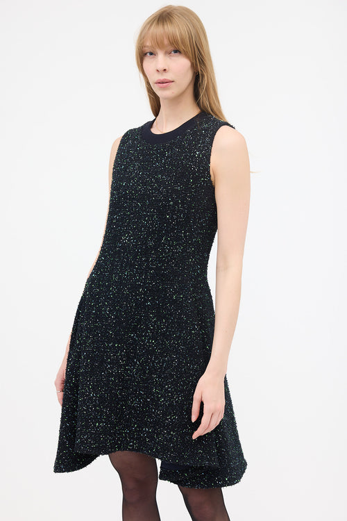 Dior 2010 Tweed High Low Dress