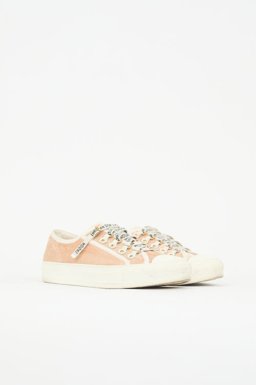 Dior Velvet Walk'N'Dior Low Sneaker