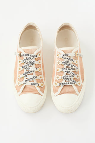 Dior Velvet Walk'N'Dior Low Sneaker