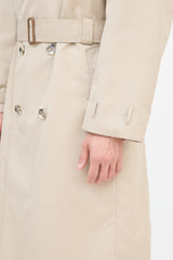Dior Vintage Beige Cotton Belted Trench Coat