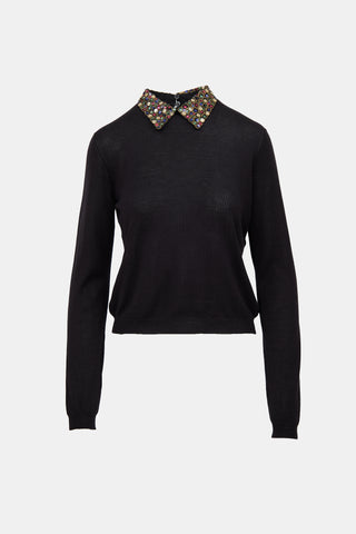 Dior Vintage Cashmere & Silk Top