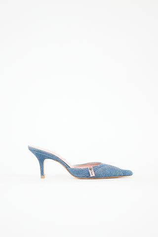 Vintage Denim Mule