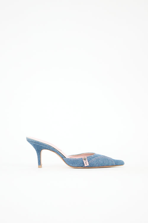 Vintage Denim Mule