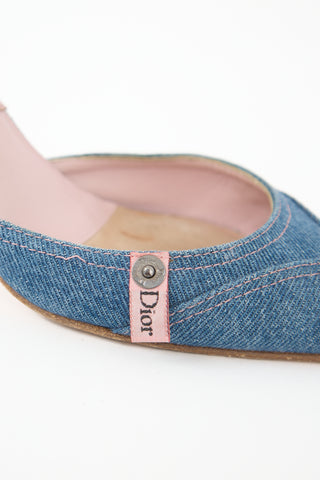 Dior Vintage Denim Mule