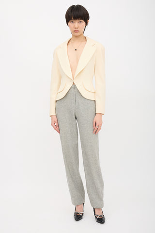 Dior Vintage Wool Textured Blazer