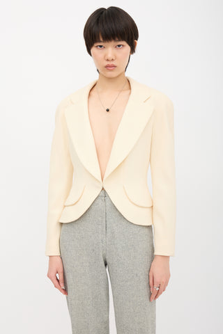 Dior Vintage Wool Textured Blazer