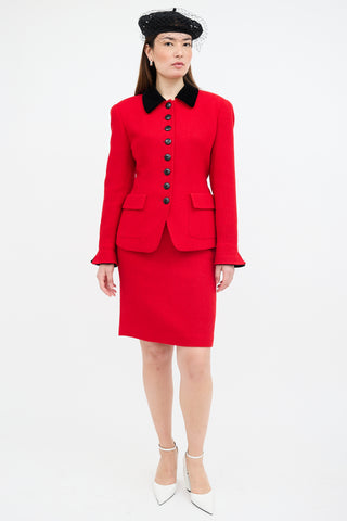 Dior Vintage Wool Skirt Suit