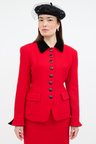 Dior Vintage Wool Skirt Suit