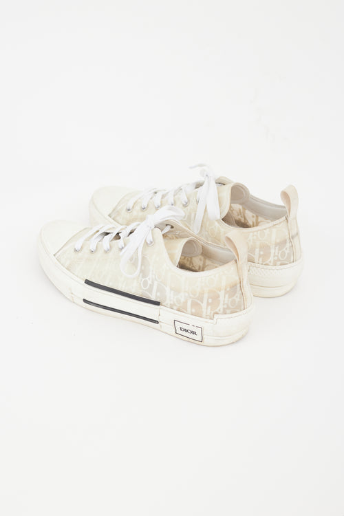 Dior White Mesh Monogram B23 Sneaker