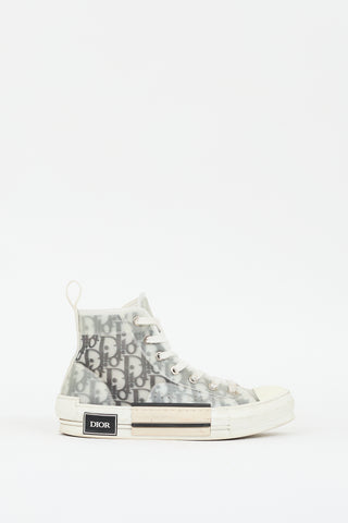 Dior White & Black B23 High Top Sneaker