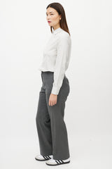 Dior White & Black Silk Checked Shirt