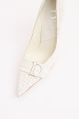 Dior Logo Wooden Heel Pump
