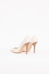 Dior Logo Wooden Heel Pump