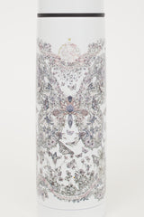 Dior White & Multicolour Printed Water Bottle