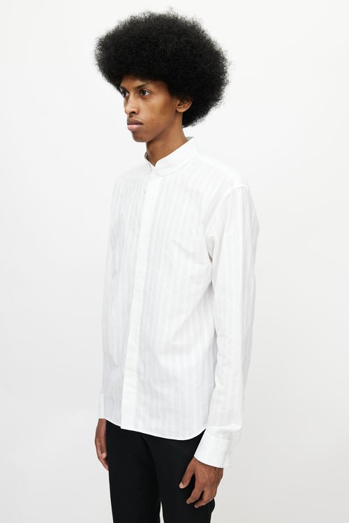 Dior White Pinstripe Shirt