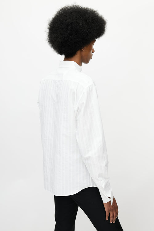 Dior White Pinstripe Shirt