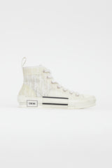 Dior White B23 Oblique Monogram Sneaker