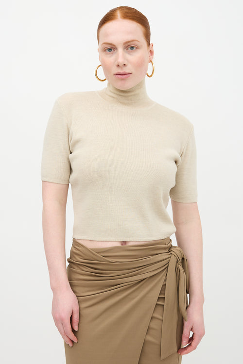 Dior Winter 1994 Wool Turtleneck Top