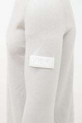 Dior Wool Velcro Logo Patch Sweater
