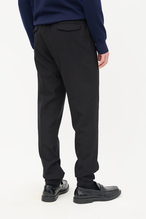 Dior Wool Crepe Drawstring Trouser
