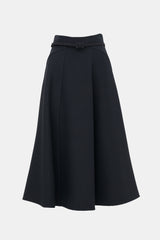 Dior Wool & Silk Belted Maxi Skirt