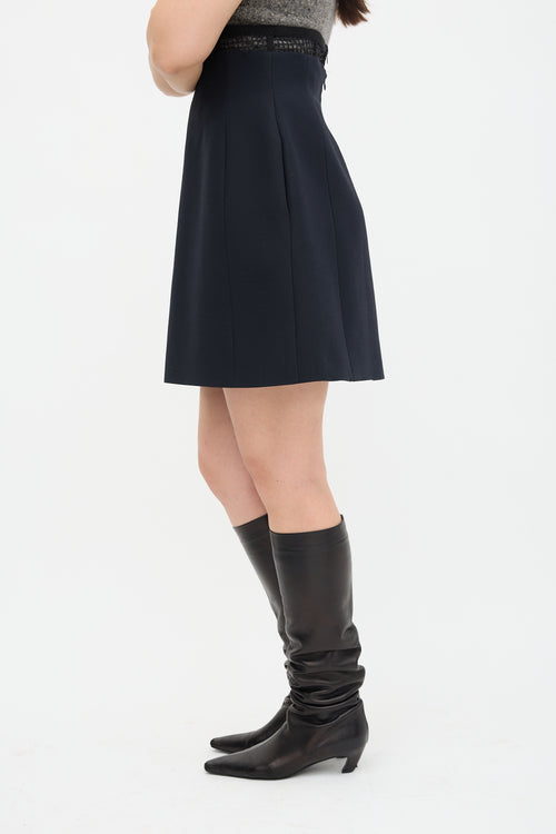 Dior Wool & Silk Midi Skirt