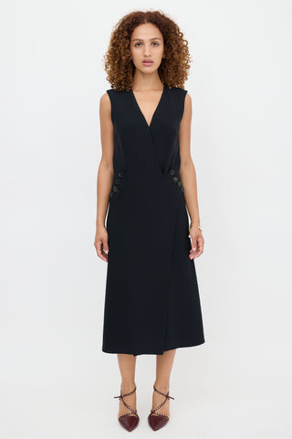 Dior Wool & Silk Wrap Dress