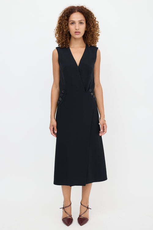 Dior Wool & Silk Wrap Dress