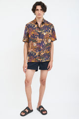 Dior X Peter Doig Brown & Multicolour Oblique Abstract Shirt