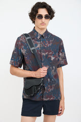 Dior X Sacai 2021 Black Technical Mini Saddle Bag