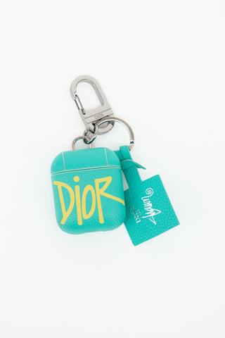 Dior X Shawn Stussy Leather Airpod Case