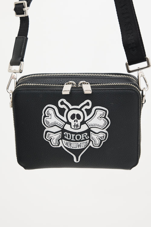 Dior X Shawn Stussy Leather Crossbody Bag