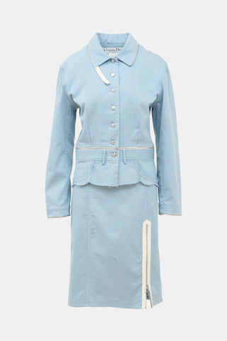 Dior 2000s Zipper Skirt Suit