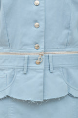 Dior 2000s Zipper Skirt Suit