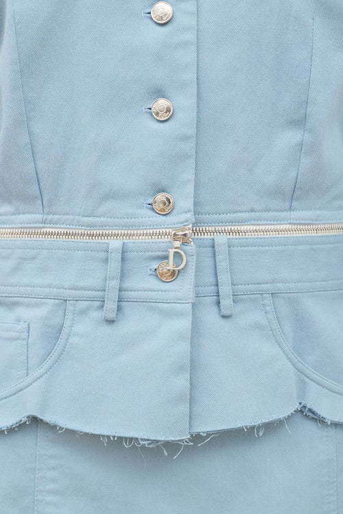 Dior 2000s Zipper Skirt Suit