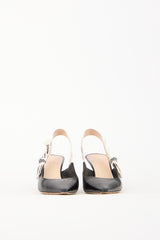 Dior Black Leather J'Adior Slingback Heel
