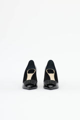 Dior Patent Cannage Plaque Pump