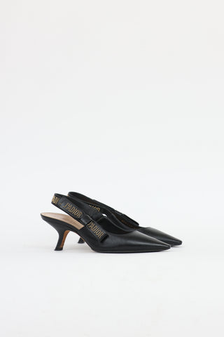 Dior Studded Jadior Slingback Heel