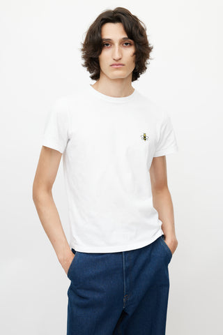Dior x Kaws White & Multicolour Bee Logo T-Shirt