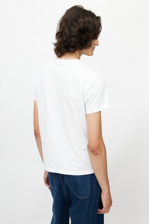 Dior x Kaws White & Multicolour Bee Logo T-Shirt