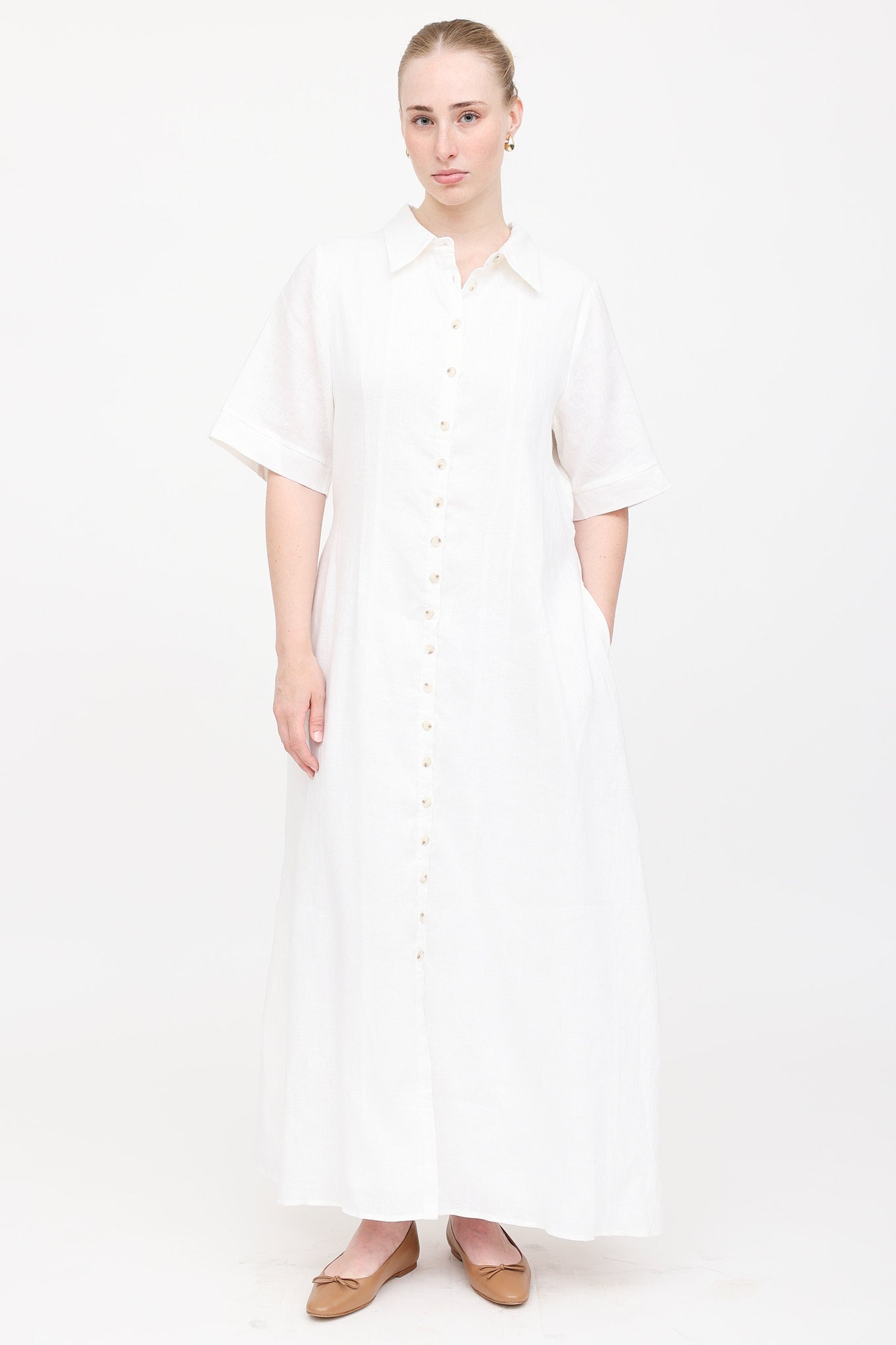dissh maxi dress Dissh // Linen Frannie Maxi Dress – VSP Consignment